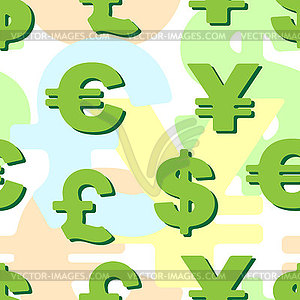  background business: monetary symbols - vector image