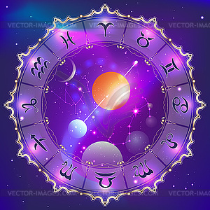 Horoscope circle - vector clipart