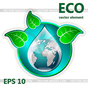 Element for design, ecology - royalty-free vector clipart