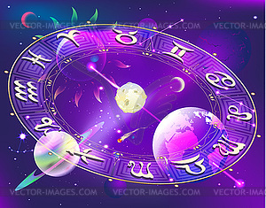 Horoscope circle - vector EPS clipart