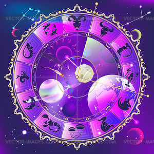 Horoscope circle - vector clipart