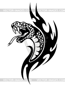 Snake tattoo - vector image