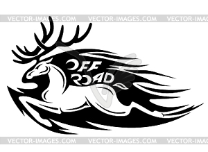 Wild deer - vector clip art