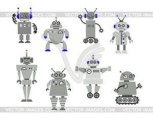 Robot toys - vector clipart