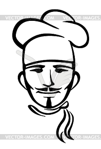 European restaurant chef - vector clip art