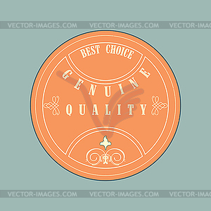 Retro style badge, vintage style - vector image