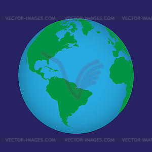 Globe of world - vector image