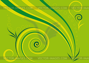 Abstract green background - vector image