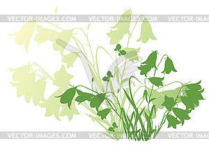 Background with bells - vector clipart