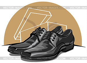 Man hotsell shoes vector