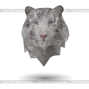 Triangle tiger icon - vector clip art