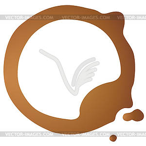 Coffee stain - vector clipart