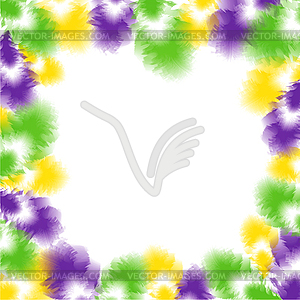 Feather background for Fat Tuesday - vector clip art