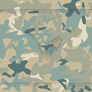 Camouflage military background. Seamless pattern - vector clip art