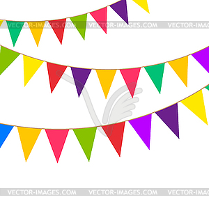 Party bunting - stock vector clipart