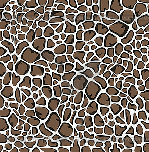 Animal skin pattern of giraffe print - vector clip art