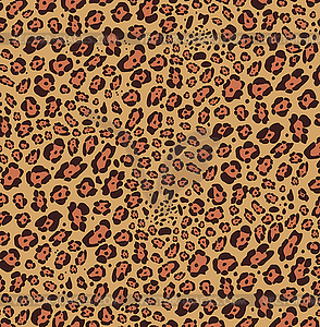 Animal skin pattern of leopard - vector clipart