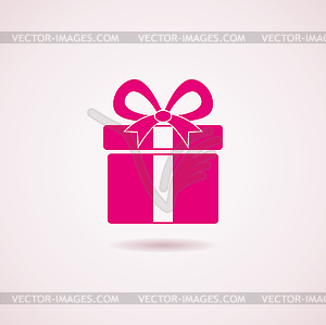 Gift box icon - vector clip art