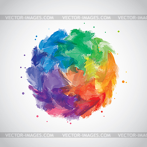 Abstract watercolor background - color vector clipart