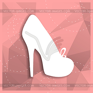 Paper shoe - vector clipart