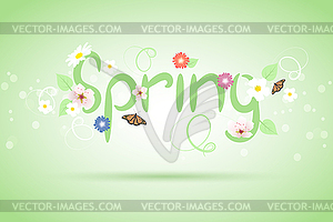 Abstract spring background - vector image