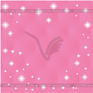 Happy Valentine`s Day Greeting Card on pink - color vector clipart