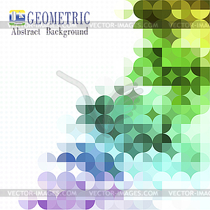 Multicolored mosaic background - color vector clipart