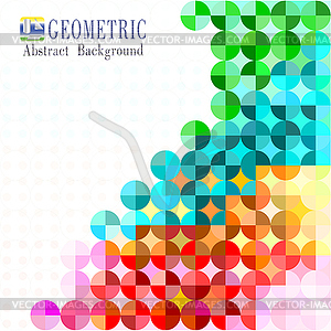 Multicolored mosaic background - vector clipart