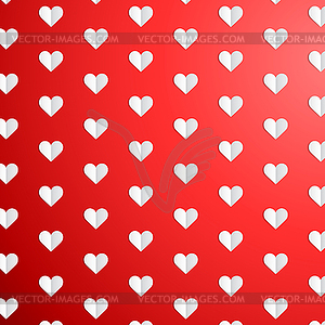 День Святого Валентина в горошек картины с бумажных сердец - графика в векторном формате