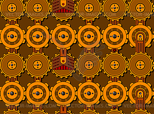 Seamless cogwheel pattern - vector clipart