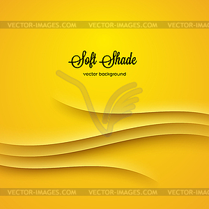 Abstract background with yellow shadow ornament - vector clipart / vector image