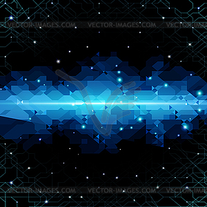 Abstract background with technology cloud - vector image