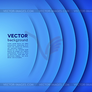 Abstract background with blue layers - vector clip art