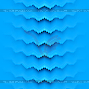 Abstract background with blue layers - vector image