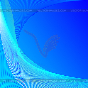 Abstract background with blue lines - vector image