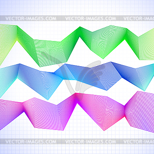 Infographic chart with blended graphs - vector clip art