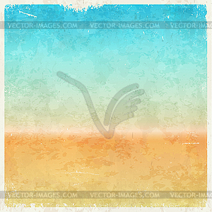 Vacation themed grungy background - vector image