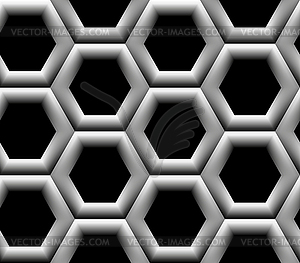 Seamless pattern with hexagonal cells - vector EPS clipart