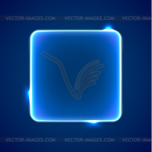 Abstract blue square placeholder - vector clipart