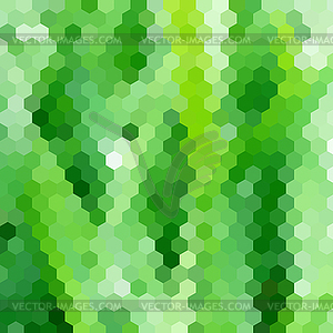 Grass themed background with hexagonal grid - royalty-free vector clipart