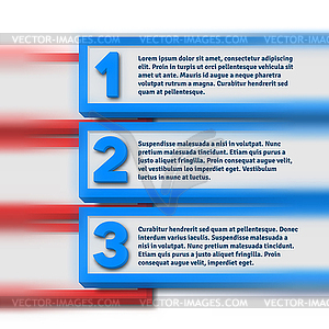 Infographics with blurred option bars - vector image