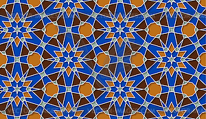 Arabic seamless girih pattern with classic islamic - vector clip art