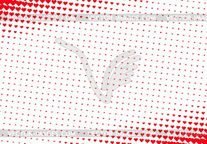 Valentine`s Day background with simple heart - vector image