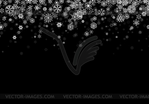 Christmas background or card template with small - vector clip art