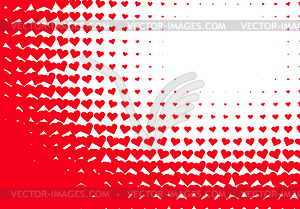 Valentine`s Day background with simple heart - color vector clipart