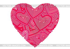 Valentine`s Day greeting card template or backgroun - vector clipart