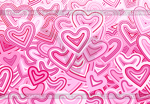 Valentine`s Day greeting card template or backgroun - vector clipart