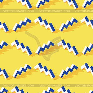 Seamless pattern with zigzag or steps shape on - color vector clipart