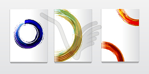 Brochure or booklet design template with - vector clip art