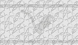 Arabic seamless pattern with classic islamic cultur - vector clipart